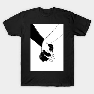 Holding Onto Love Hand Drawing T-Shirt